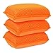 Miracle Microfiber Kitchen Sponge by Scrub-It - Non-Scratch Heavy Duty Dishwashing Cleaning sponges- Machine Washable- (Orange)