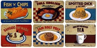 Castle Melamine Nostalgic Food Placemats - Set of 6