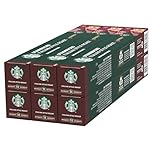 STARBUCKS Italian Style Roast by Nespresso, Dark Roast, Coffee Capsules 6 x 10 (60 Capsules)