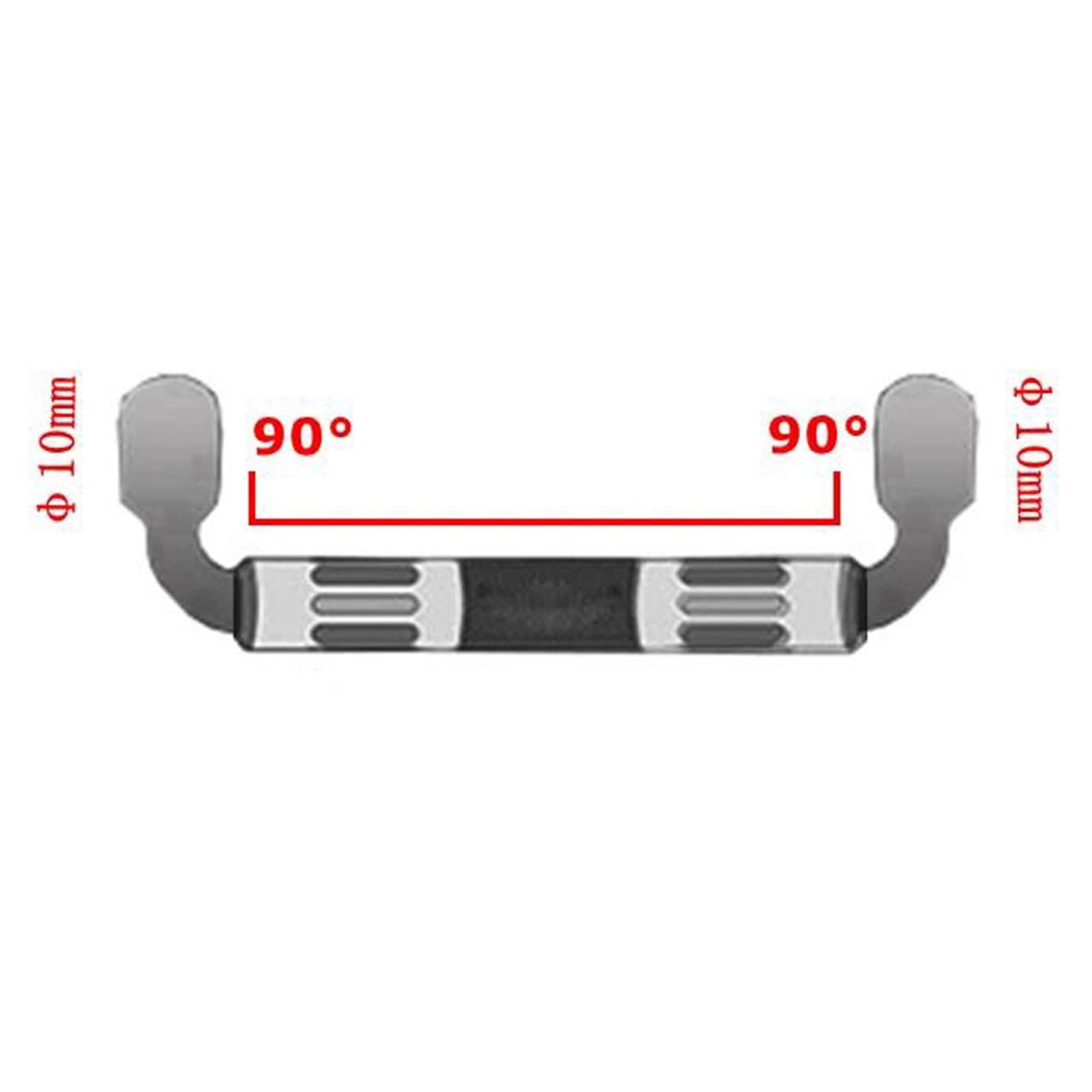 Flexible de frein Durite De Frein/embrayage/huile Moto Tout-terrain Noire, 90° -, 400 Mm À 2200, Tressée En Acier Renforcé(Black 1500mm)