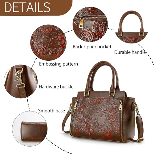 Bolso Crossbody para Mujer Tote Hombro Mediano Vintage miniatura 5