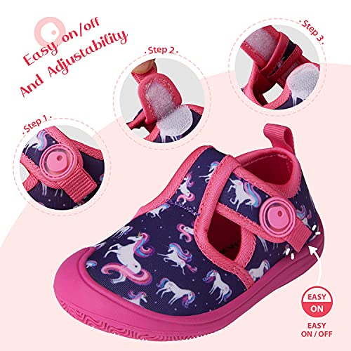 SEEKWAY Kids Toddler Water Shoes Boys Girls Quick Dry Non Slip Barefoot Aqua Socks Beach Pool Swim Sports Sandals SP0023