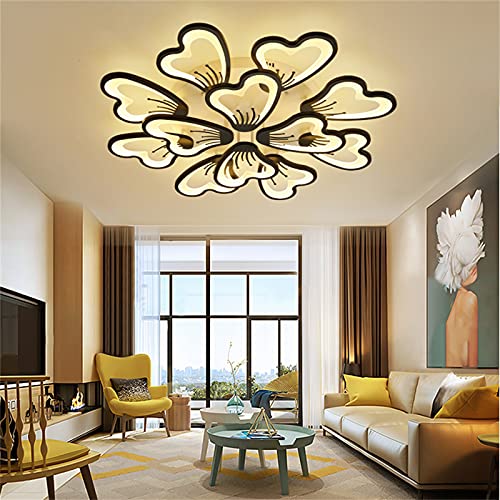 Plafonnier LED avec télécommande et éclairage acrylique à intensité variable