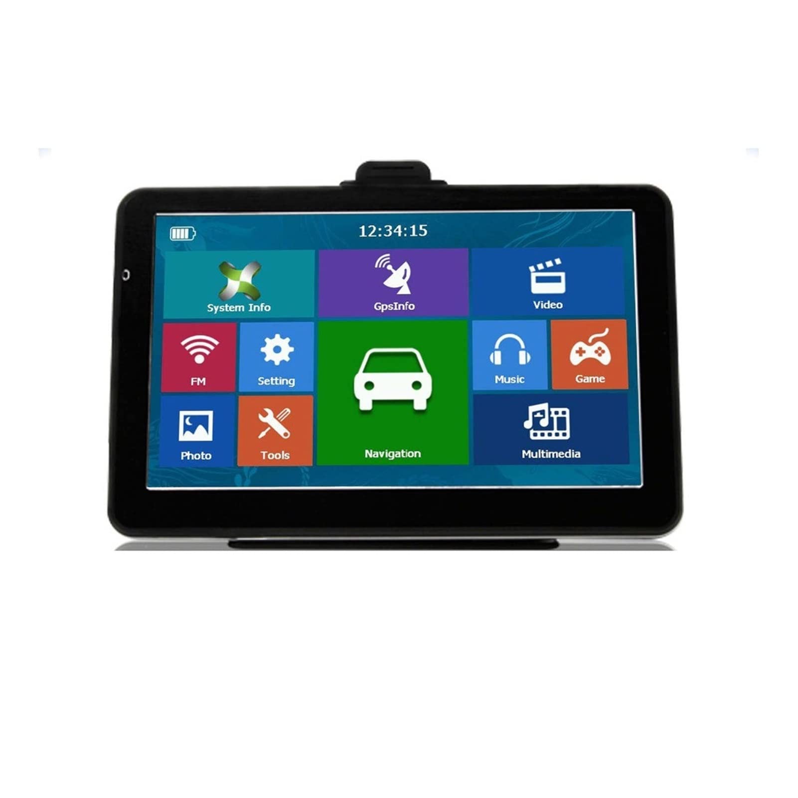 5 pollici HD 8G + 128-256MB Navigazione GPS + 800x480 + Ultime Europa Mappa Sat Nav Truck GPS Navigatori GPS Per Auto, Camion, Camper (Size : 128MBResitive)