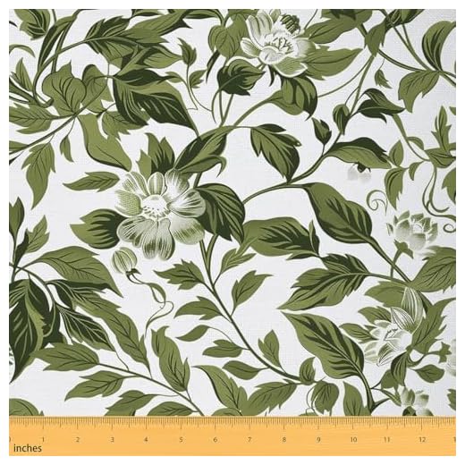 Rustic Leaf Upholstery Fabric by the Yard