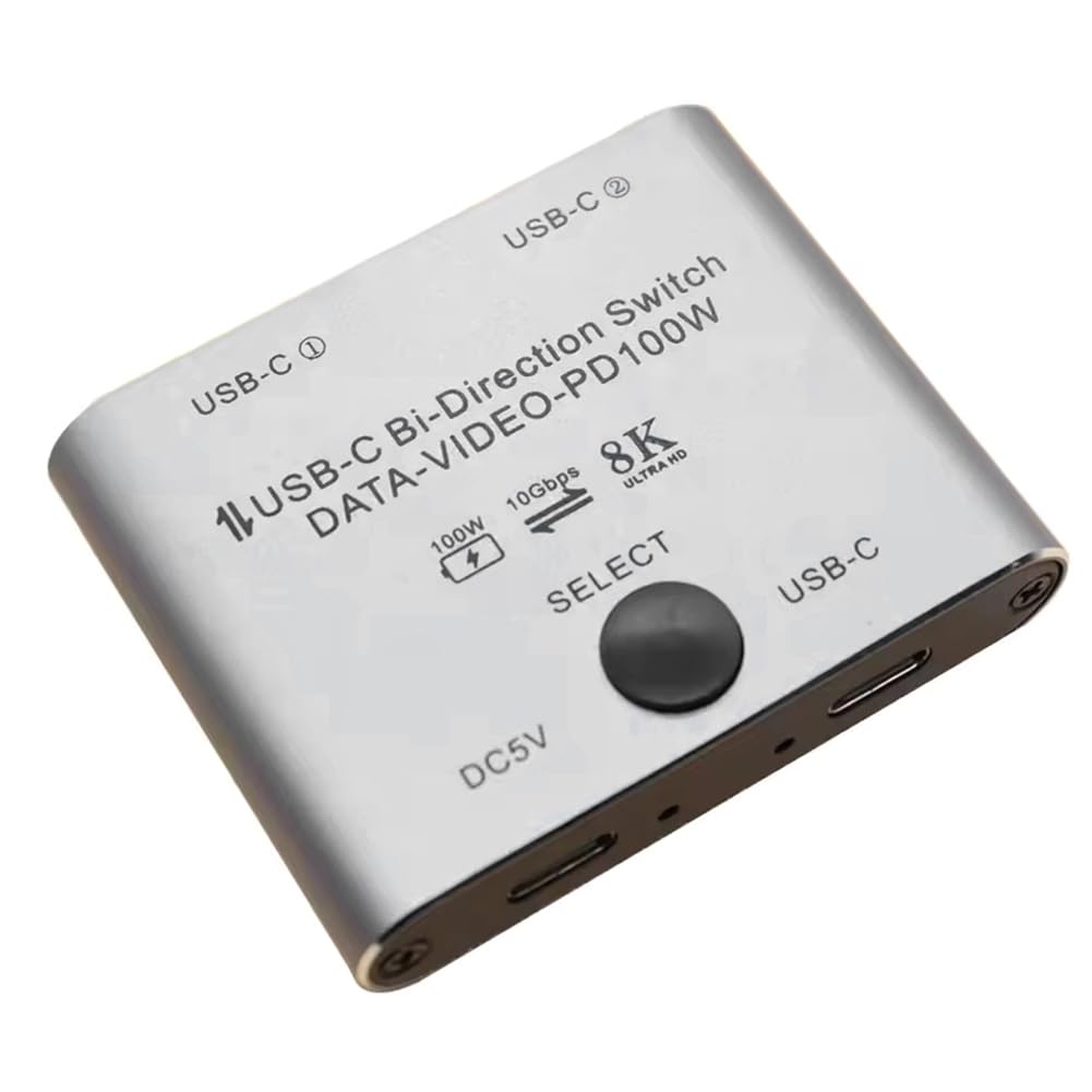 TKOWTB Bi Directional USB C Switch Splitter 8K USB C Switcher KVM 8K 60Hz 4K 144Hz Video for Multiple Source No USB C Line-image-11