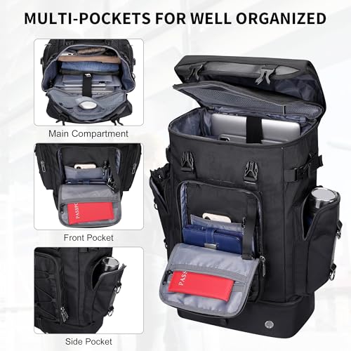 Image of WITZMAN Travel Backpack for Men Convertible Carry On Luggage Backpack fit 17 Inch Laptop for Airplane