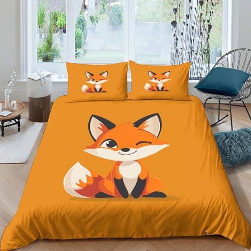 Housse de couette 220x240 caneton imprimé 3D microfibre douce