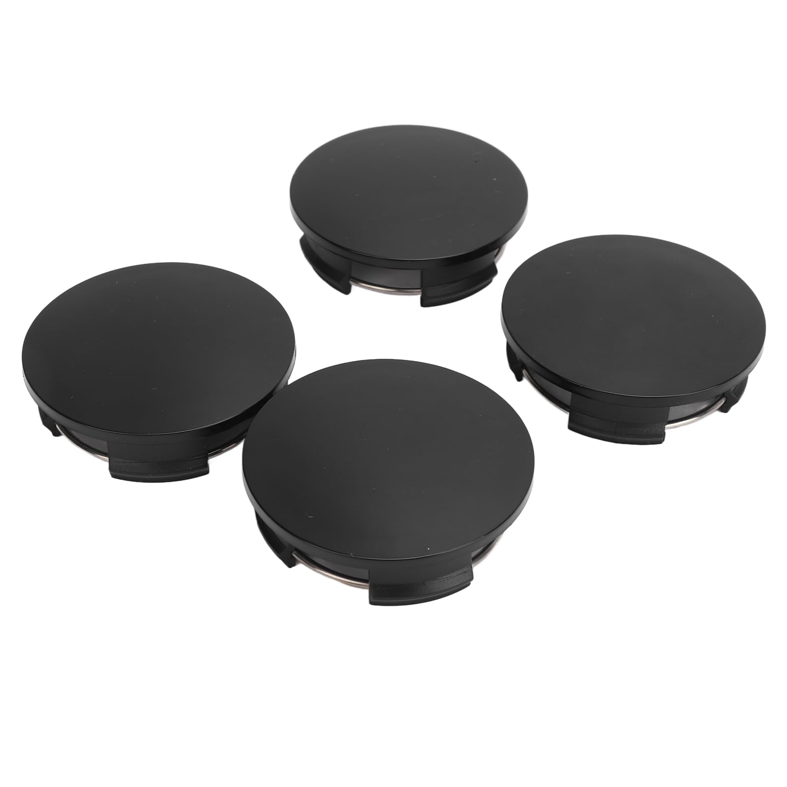 4枚セット ホイールセンターキャップ センターハブキャップカバー センターキャップ 外径57mm 内径50mm 自動車用 汎用品 ブラック