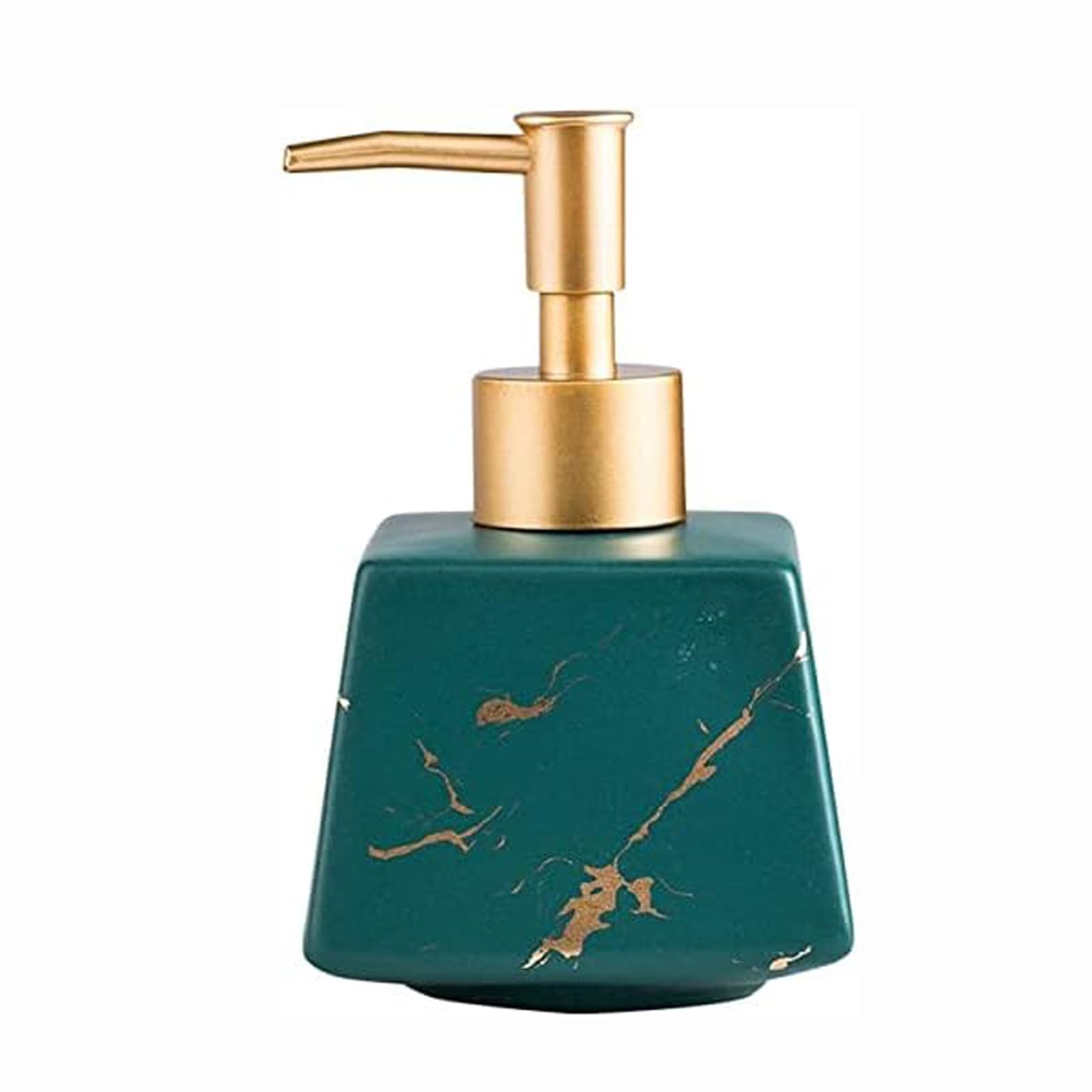 Kxaoxgrc Grn Glass Soap Lotion Dispenser Set, Hand Soap Dispenser Ceramic Multicolor For Bathroom Kitchen Hotel(Grn)