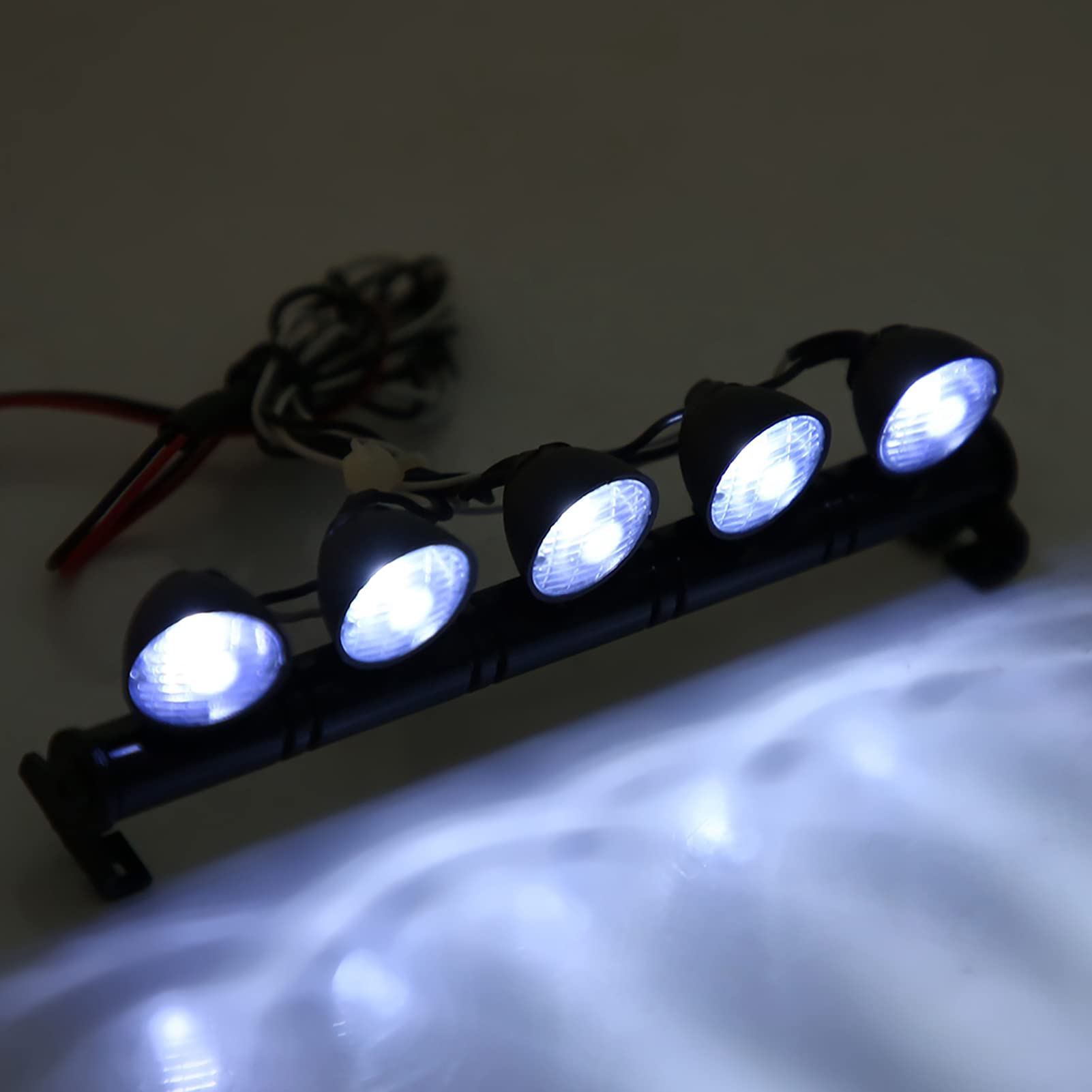 KEEDA Barra Luminosa A LED Della Polizia Per 1/10 1/8 1/12 RC Modello Auto Camion WPL D12 HSP TRX4 Tamiya CC01 D90 Axial SCX10 (blu
