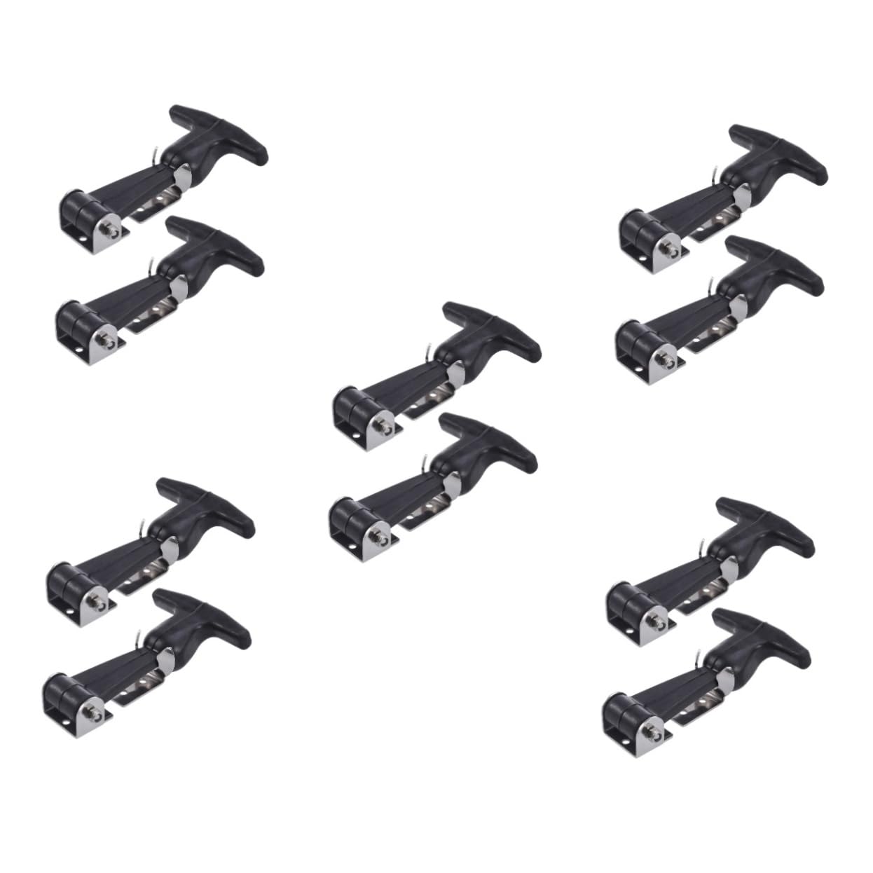 5 Set Fibbia Buckle Gomma Da Cancellare Flessibile Gomma Cancellare Macchine Utensili Per Dovere Fermo Della Porta Chiusura A Maniglia Professionale Acciaio Inossidabile 2 Pezzi*5
