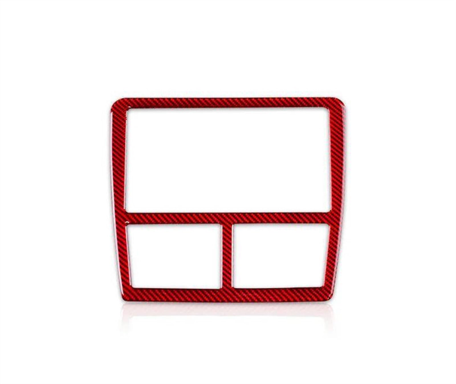 Car Interior Central Control Multimedia Panel Air Vent Cover Modification Accessory for Subaru for Impreza 2009-2011 Anti-dust(Rosso)