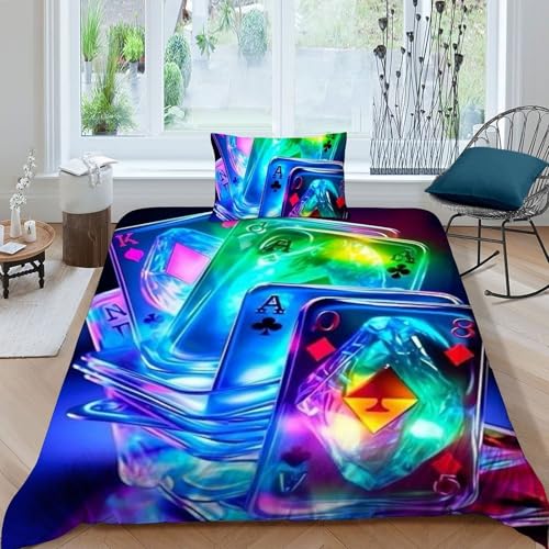 Jeu Flash Poker en set de deux pièces avec taie d'oreiller luxe léger antistatique - 3