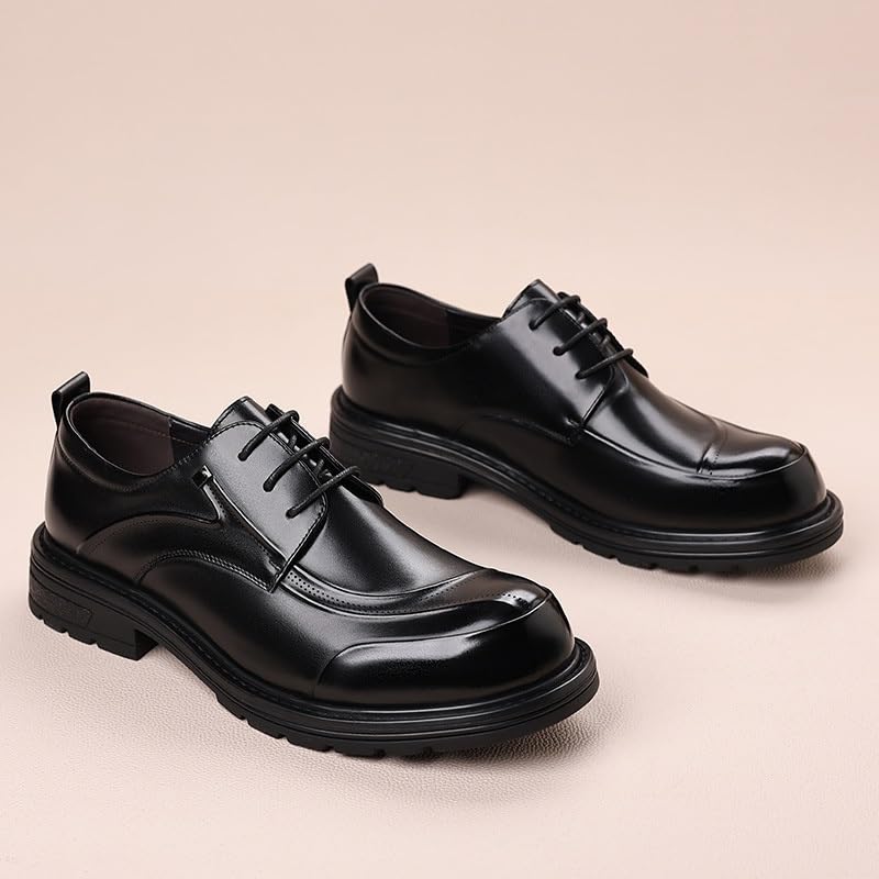 Dress Wear Business Leather Shoes Gentleman Fashion Versatile Men Leather Shoes Comfortable Rubber Soft Sole Suits Banquet Wedding Shoes3