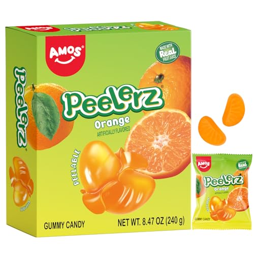 Save 15% on AMOS Peelerz Gummy Orange Candy - Fun Peelable Snack
