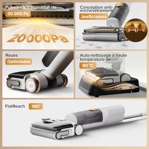 Image of roborock F25 GT Gen 2 Set Wet /Dry Vacuum Cleaner, 20,000 Pa, 180 Lay-Flat