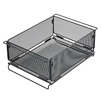 Metal Mesh Pantry Organizer, Foldable Wire Basket, Reinforced Steel Grid with Anti-Rust Build, Industrial-Grade Storage with Farmhouse Style, Solution for Freezers and Restaurants