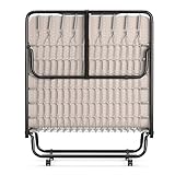 KOMFOTT Folding Bed Frame with Mattress - Portable Metal Mesh Rollaway Guest Bed Foldable 5 Inch...
