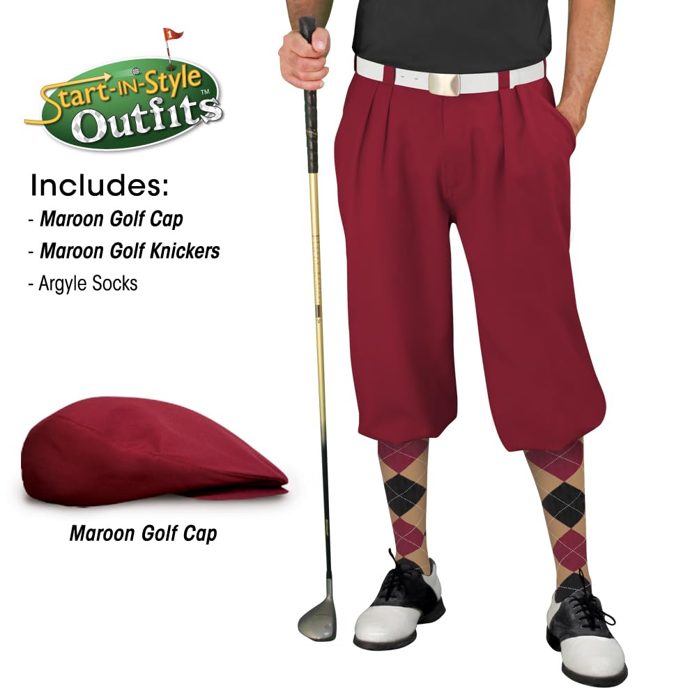 Golf Knickers Tradycyjny strój startowy dla mężczyzn (plus cztery)