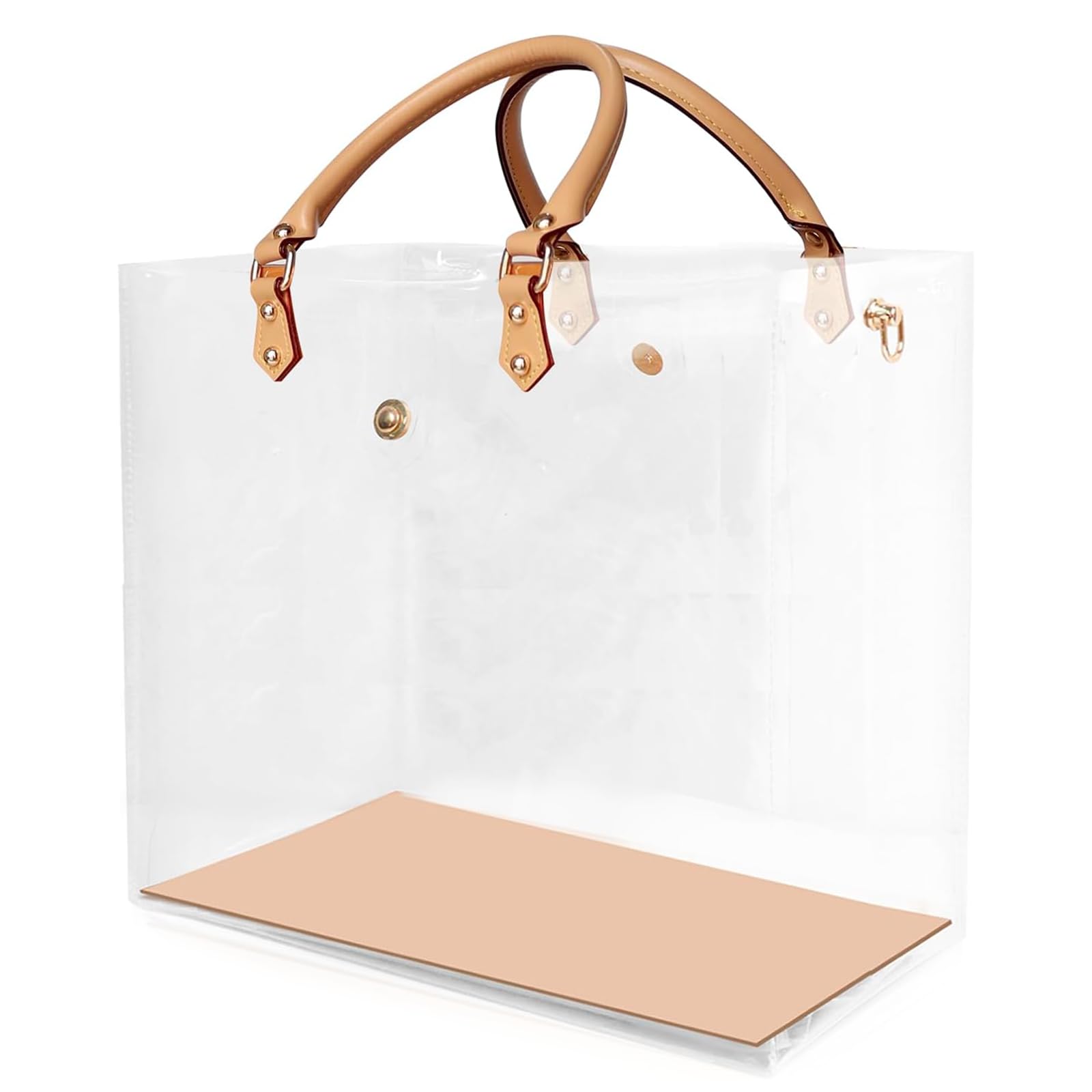 Orifesio Borsa trasparente, kit fai da te per realizzare tote in PVC, borsa da trasporto trasparente, set di borse fai da te, accessori per borse regalo fatte a mano (D)