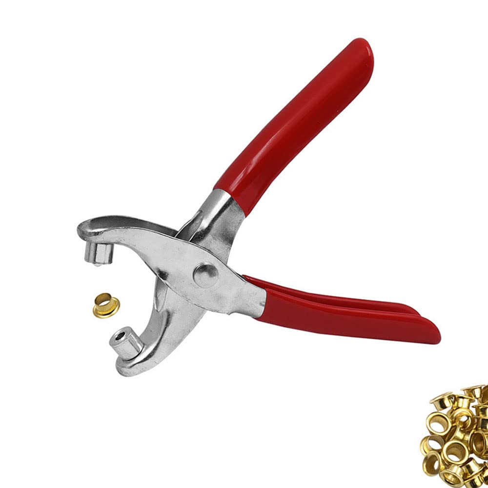 ORiTi Grommet Tool Kit, 40pcs 4mm Brass Eyelets and Setting Pliers Kit for Leather, Shoes, Fabric, Belts