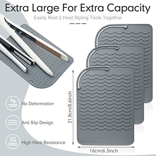 Heat-Resistant-Straightener-Pad-3-Pcs-86-x-62-Inch-Travel-Silicone-Heat-Resistant-Mat-Heat-Mat-for-Curling-Iron-Straightener-Holder-Flat-Iron-Mat-for-Hot-Hair-Dryer-Salon-Tools