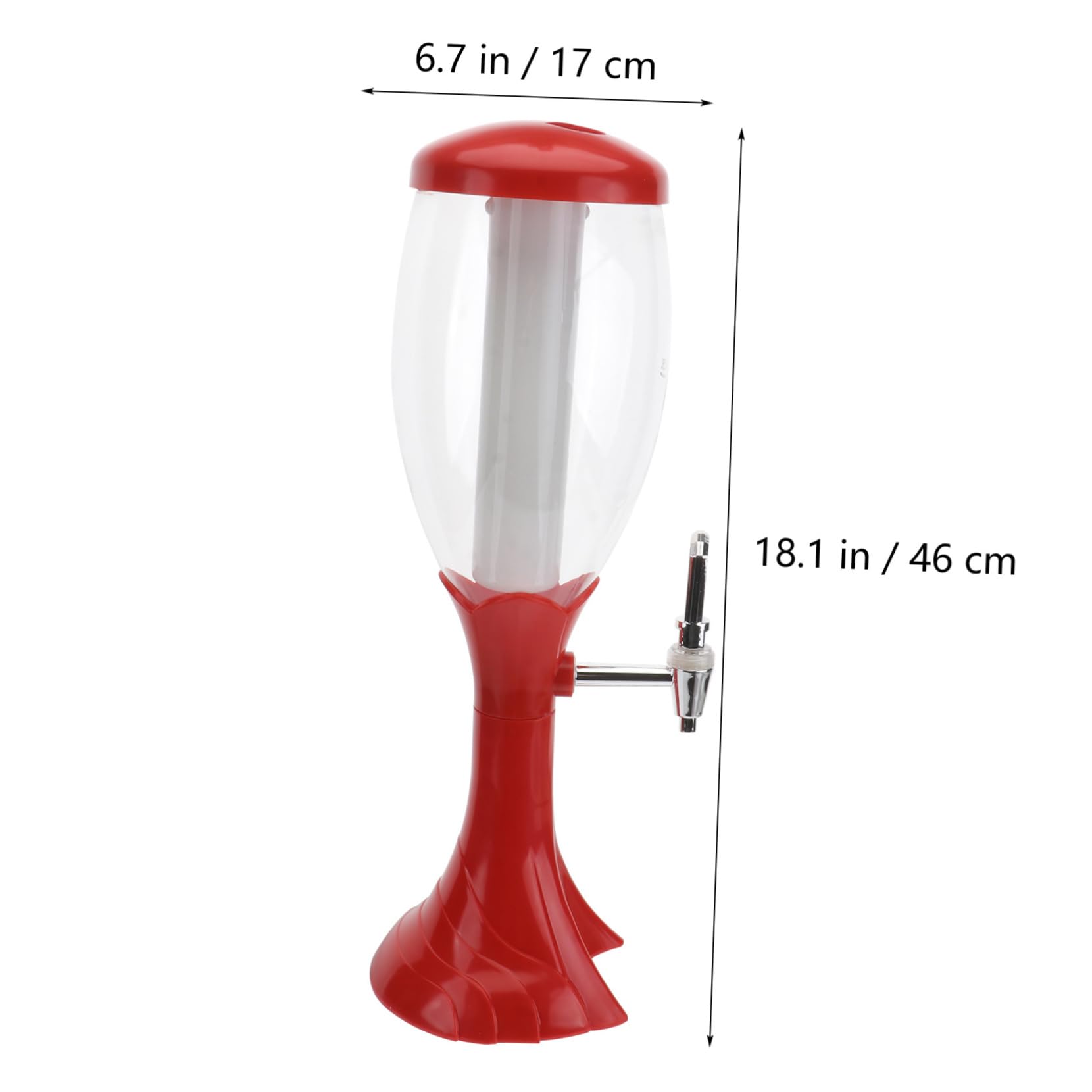 HOLIDYOYO Beer Dispenser Tower Drink Distributor 1pc Bar Bottle Dispenser for Commercial