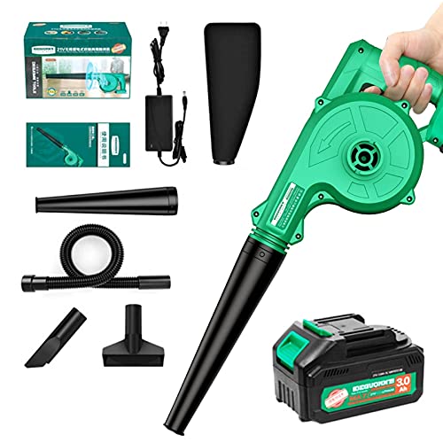 Aspirador, soplador, Soplador de Hojas a Batería, Aspirador jardín terraza, Ligera y ergonómica, inalámbrico (2.0 Ah /3.0Ah /4.0Ah batería de Litio, 1,08 kg, 51x21cm) (Size : 4.0Ah Lithium Battery)