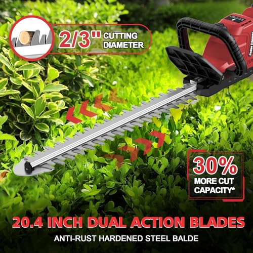 Image of Givilo 20.4 inch Hedge Trimmer Cordless Compatible with Milwaukee M18 Battery