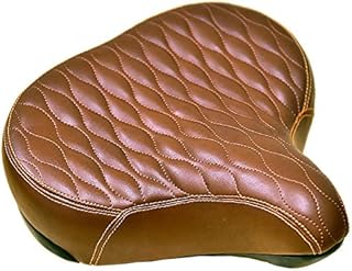 Made in Taiwan! Fito GS Beach Cruiser Bike Bicycle Saddle Seat with Spring Suspension (Brown)
