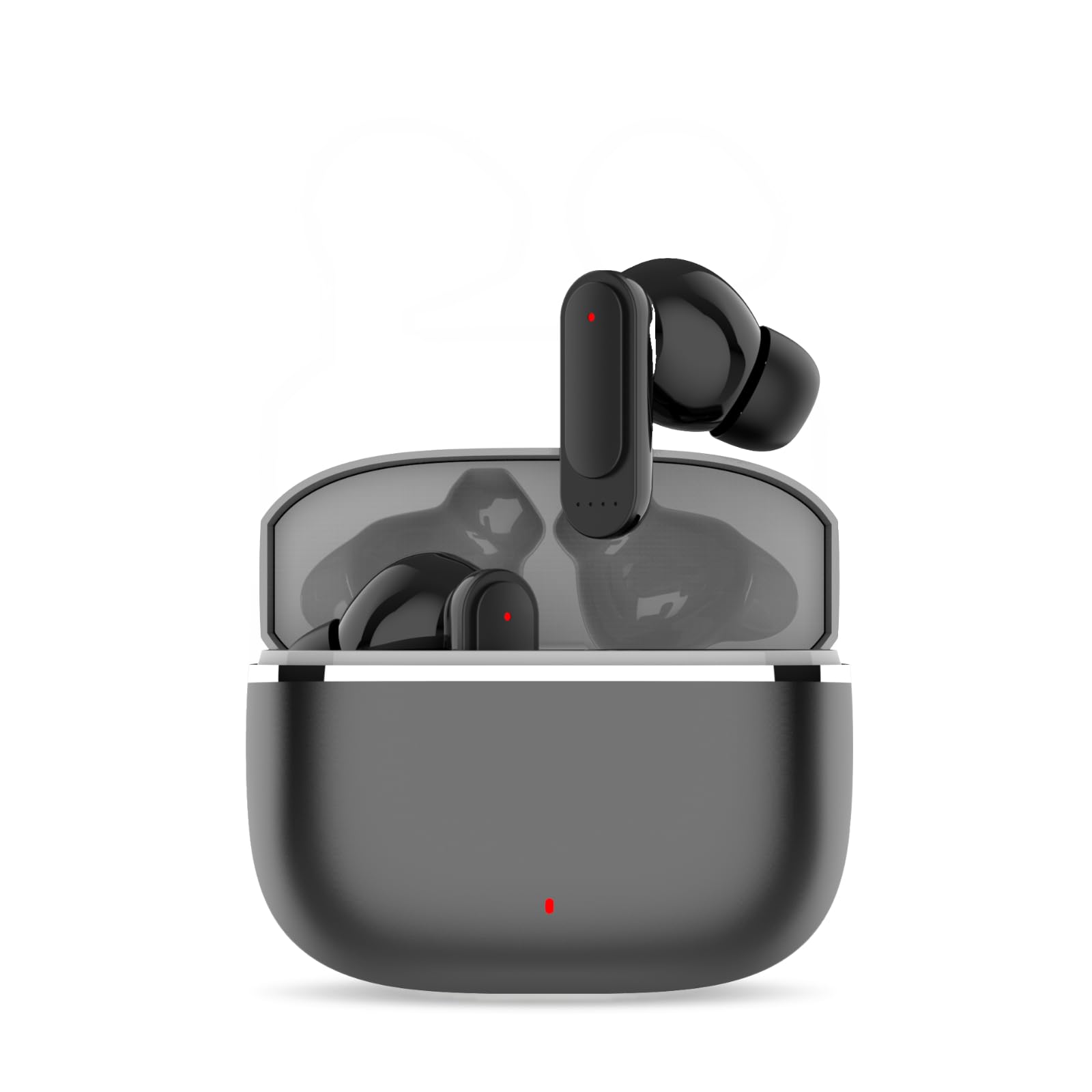 Écouteurs sans fil Bluetooth 5.4, écouteurs stéréo HiFi Bass avec suppression du bruit ENC, étanchéité IP4, appels clairs, charge rapide pour le sport, la course à pied, la salle de sport (noir)