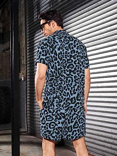 Image of DHRUVI Trendz Mens and Boys Rayon Co Ord Set | Trendy Night Dress | T Shirt and Short Set Combo Lounge | Stylish Summer Travel Wear | Matching Two-Piece for Vacation