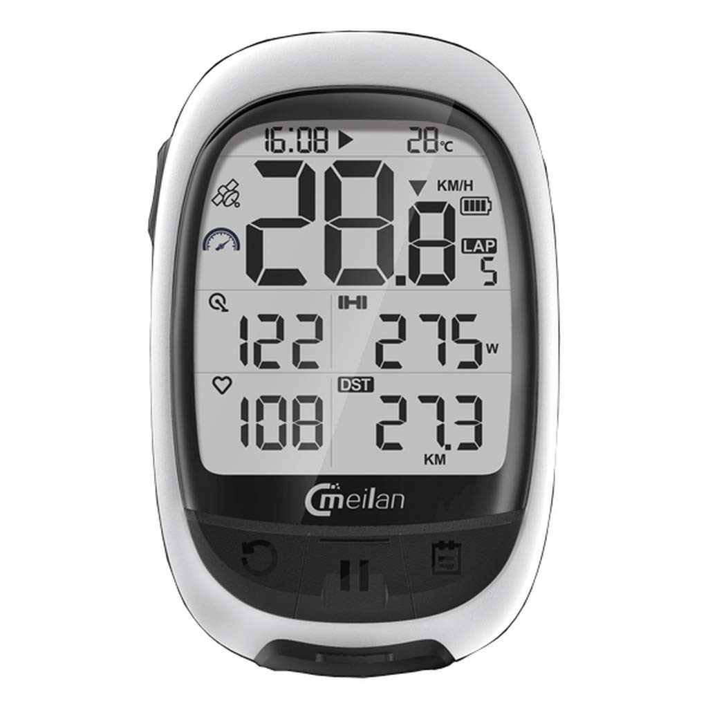 Bicycle Computer GPS M2 266 grammes 2,4 pouces blancs / noir