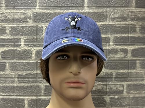 Image of Farm Animal Baseball Cap for Men Women, Goat Donkey Horse Pig Hat | Farm Life Inspiration, Classic Baseball Cap Design, Breathable Cotton Fabric, Secure Adjustable Buckle