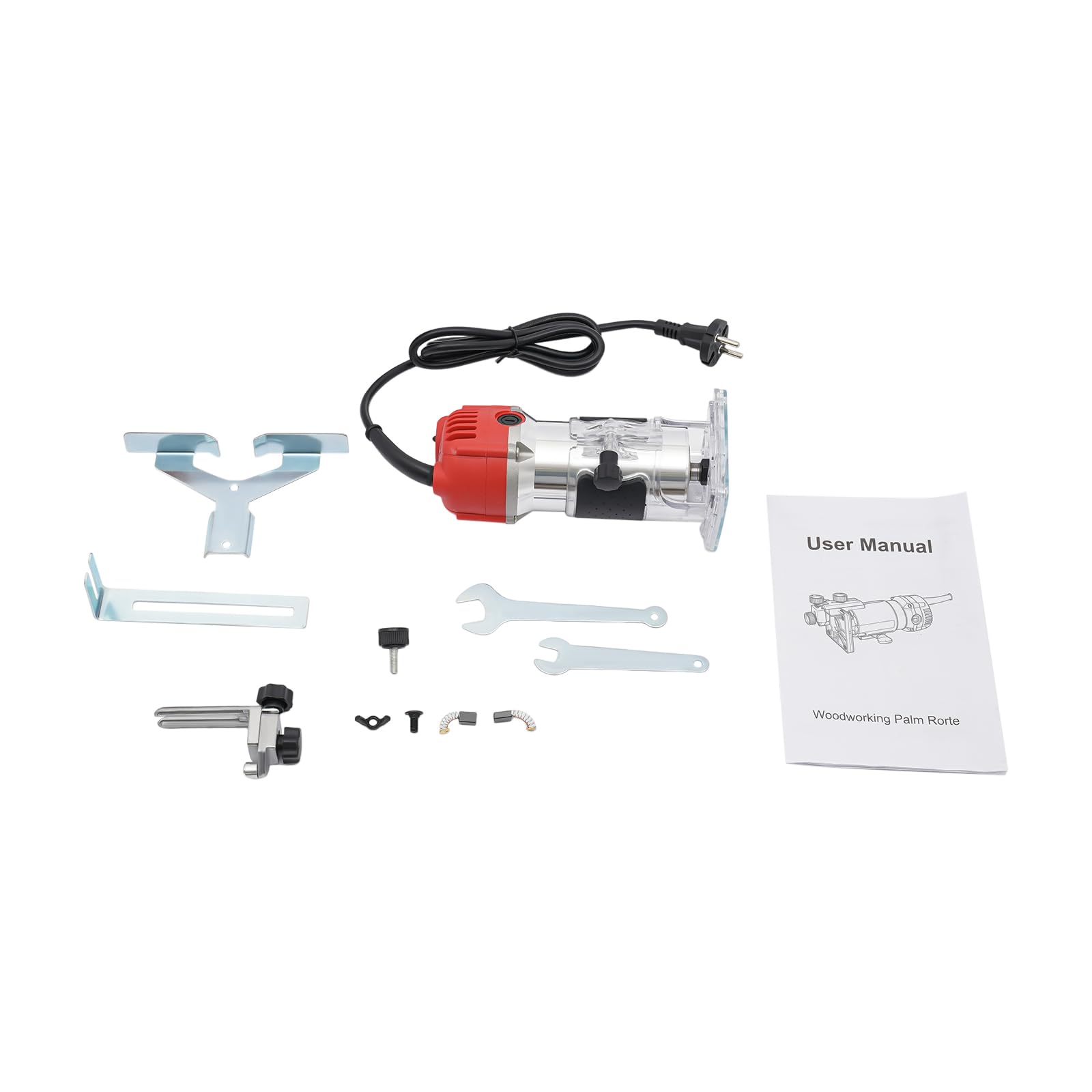 Fresa superiore 6,35 mm, fresa per legno, fresatrice per legno, fresatrice per legno, fresatrice per legno, fresatrice a mano in legno, fresatrice per bordi 220 V, 800 W