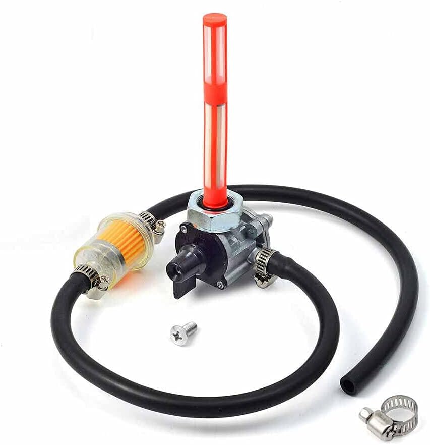 Fuel Valve Petcock Shut Off Switch and Lever Screw Fit for Honda VTX1300C VTX1300R 1300S 1300T/OEM:16950-MEM-674