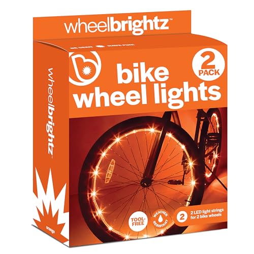 Brightz WheelBrightz Orange Neon Bike Lights Kids Bike