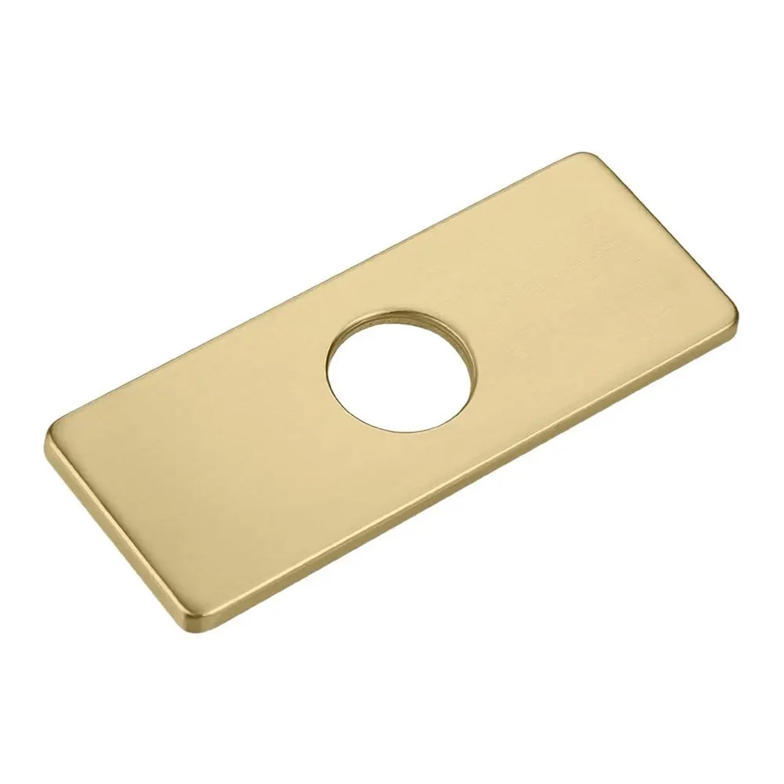 Xinglongs 6Inch-Brushed Gold Wall Split Flange 6 Pcs Faucet Decorative Plate Deck Bathroom Escutcheon Hole Cover Tap(6Inch-Brushed Gold)