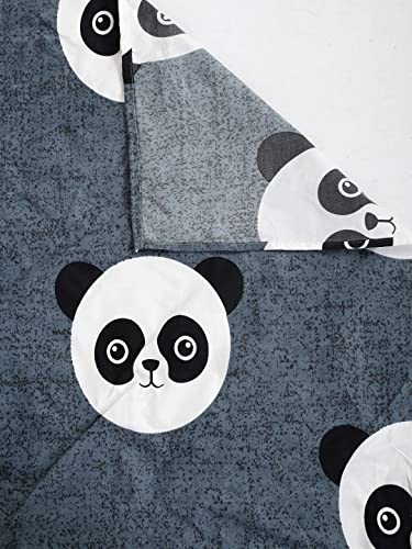 Image of Prime Collection 180 TC Cotton-Blend Single Size(90x60) Inch 1 Bedsheet with 1 Pillow Covers Single Bedsheet for Single Bed (Midnight Black)