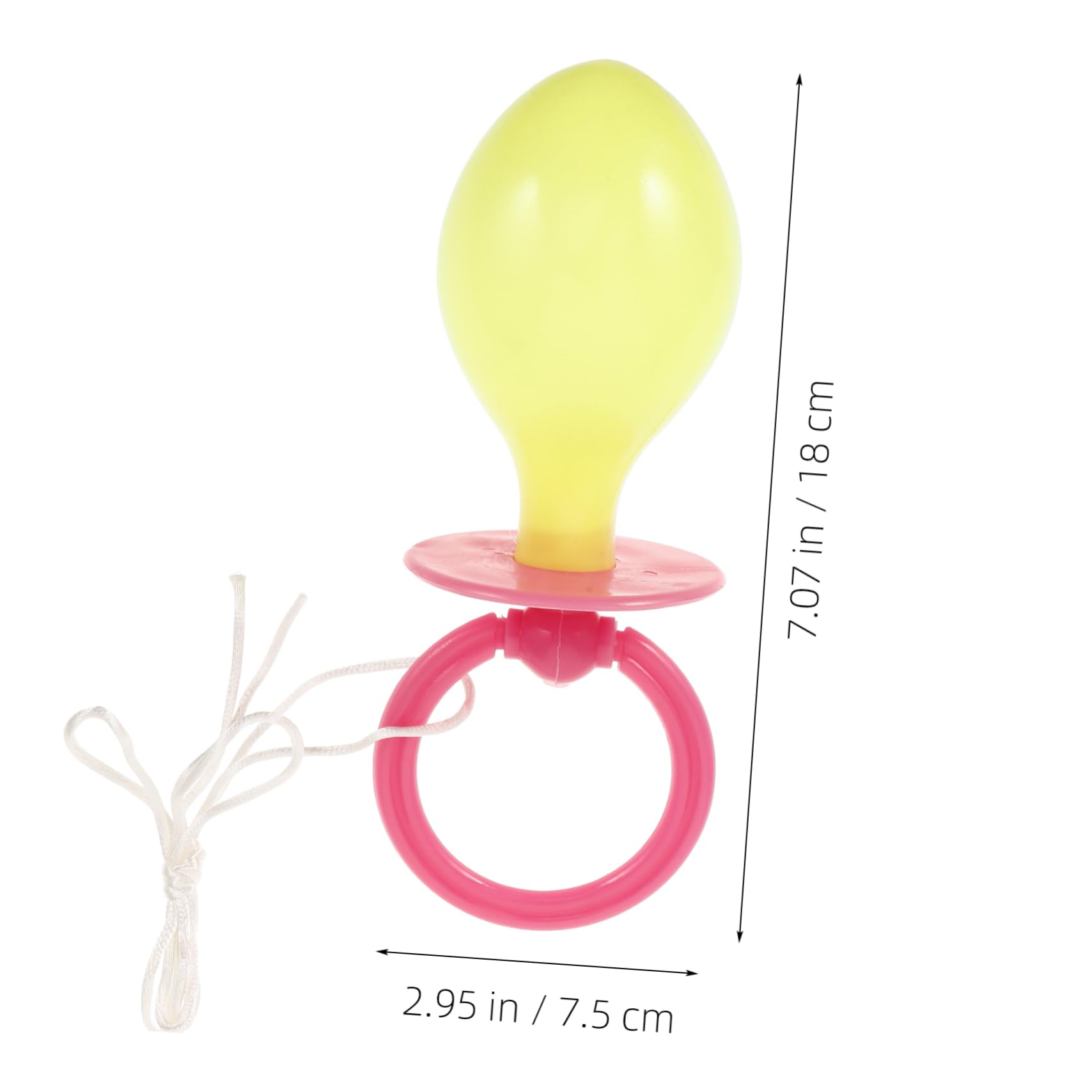 Veemoon Jumbo Halloween Costume Pacifier Prop - Oversized Funny Accessory for Cosplay - Masquerade Parties and Dress Up for Adults and ' Photo Booth Fun