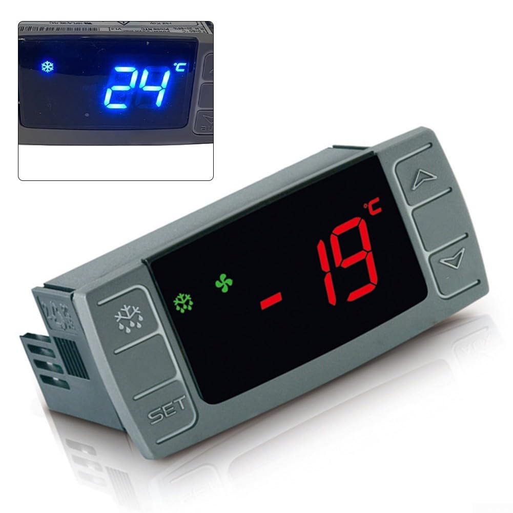 Contrôleur numérique XR02CX-5N0C1, régulateur de thermostat de réfrigérateur commercial pour unité de commande de chambre froide, vitrine avec