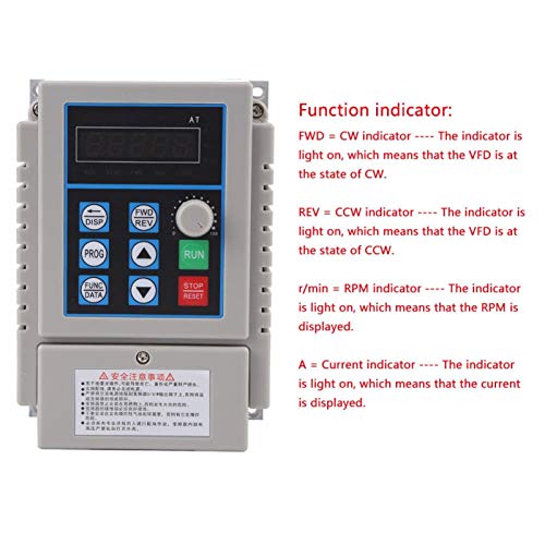 0.75kW Variable Frequency Converter Adjustable Frequency Drive VFD Speed Controller for Industry Production for 3-Phase 4kW AC Motor