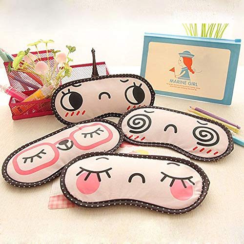 Image of Jenna Close Eye Cartoon Face Sleeping Eye Mask