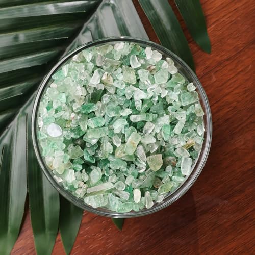 Image of Natural Green Strawberry Quartz Crystal Chips 50 gm |Polished Healing Gemstone Chips for Meditation, Reiki, Energy Work, Crystal Collection, Home Decor, Feng Shui & Vastu Stones