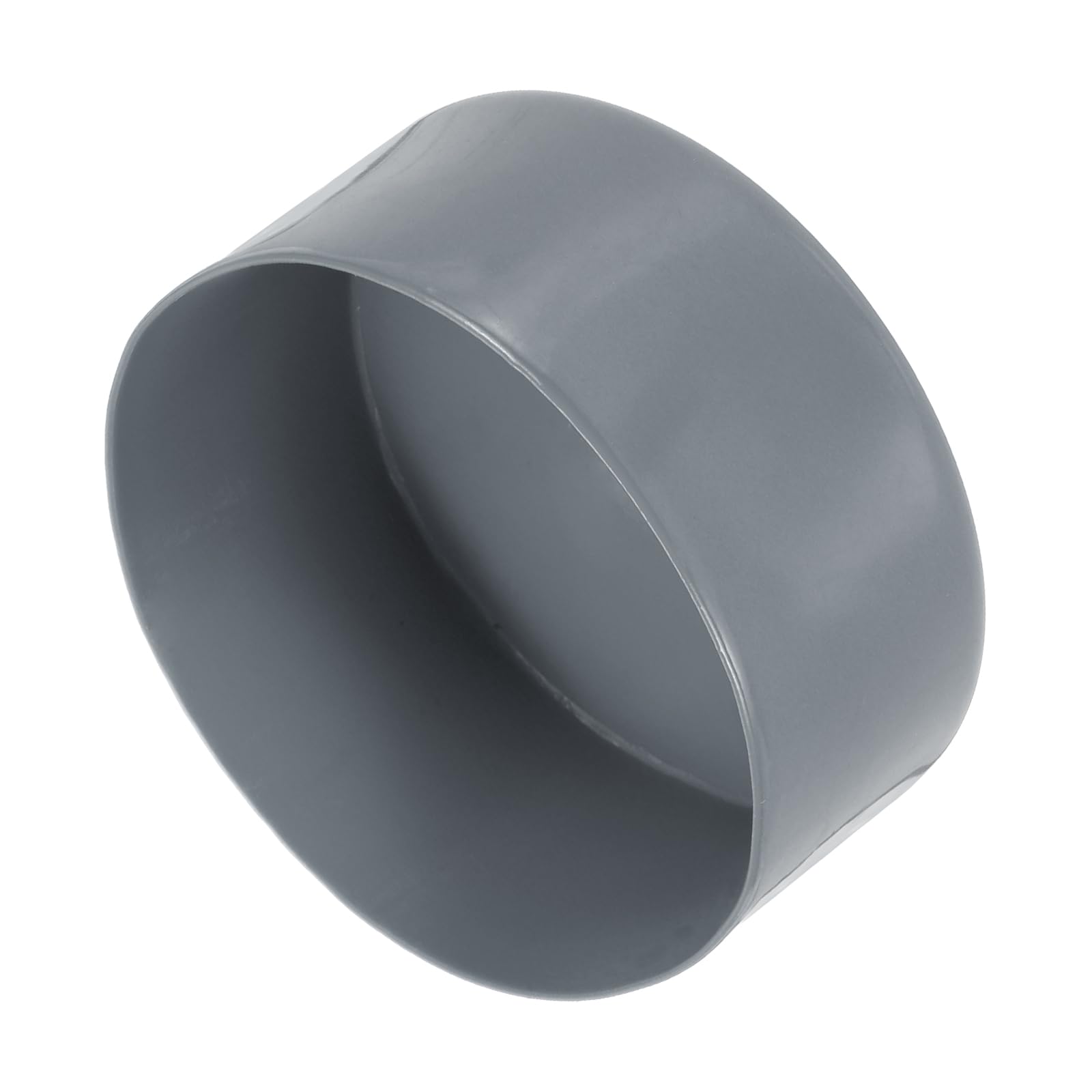 sourcing map 125mm (4 15/16") ID Rubber End Caps, Round Vinyl Plug Insert Plastic End Caps for Tubing, Fence, Pipe Post, Furniture, Railing, Light Gray, 80mm Height