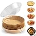 Papier Cuisson Papier Sulfurisé pour Friteuse à Air Chaud 16cm Lot de 50 Jetable Étanche Résistant à l'huile Non Poreux Doublure en Papier Antiadhésives Papier pour Poêle pour Four, Four Micro-Onde