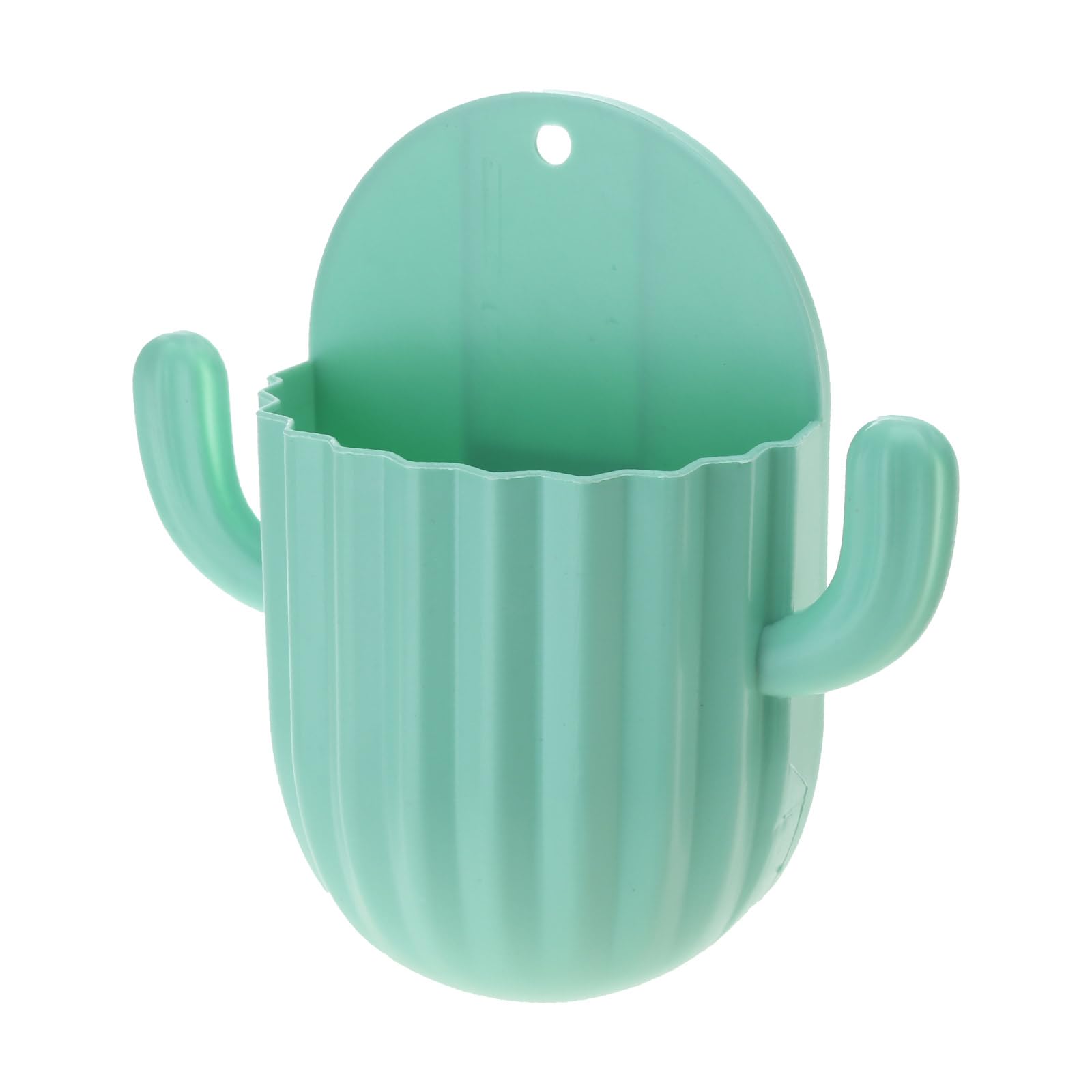 Tsophreniq Wall Mounted Cactus Toothpaste Toothbrush Storage Holder with Hook for Home Bathroom Wall Decoration Free Cactus Toothbrush Holders