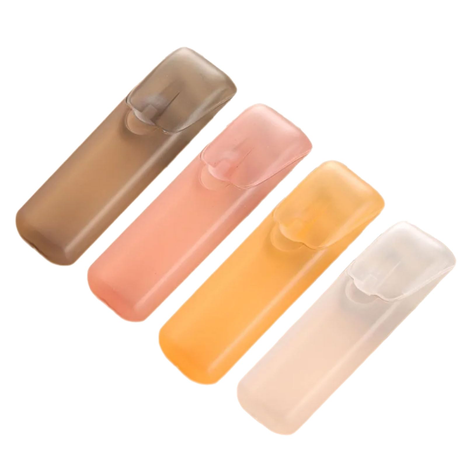 Tertioi Multicolor Of 4 Small Storage Box For Organizing Toothpicks And Cotton Swabs Portable Design Food Grade Texture Portable Organizers