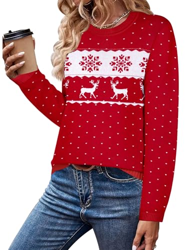 Image of Zeagoo Sweaters for Women Fall Outfits Trendy 2025 Long Sleeve Shirts Bussiness Casual Knit Pullover Sweater Tops